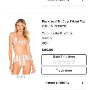 Zulu & zephyr bikini top